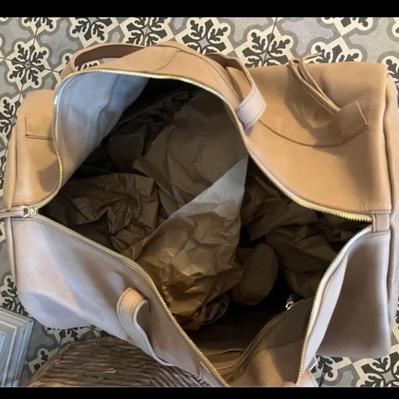 SOLD^^❤️GORGEOUS❤️ Raven + Lily Oversized Leather Weekender Travel Duffel Bag - Picture 6 of 10